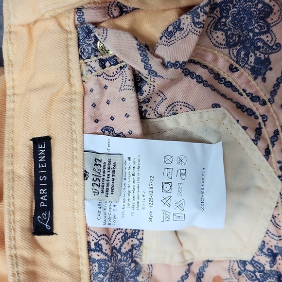 NWT Maison Scotch La Parisienne Skinny Fit Women's Jeans W25 L32 Apricot - Picture 6 of 7
